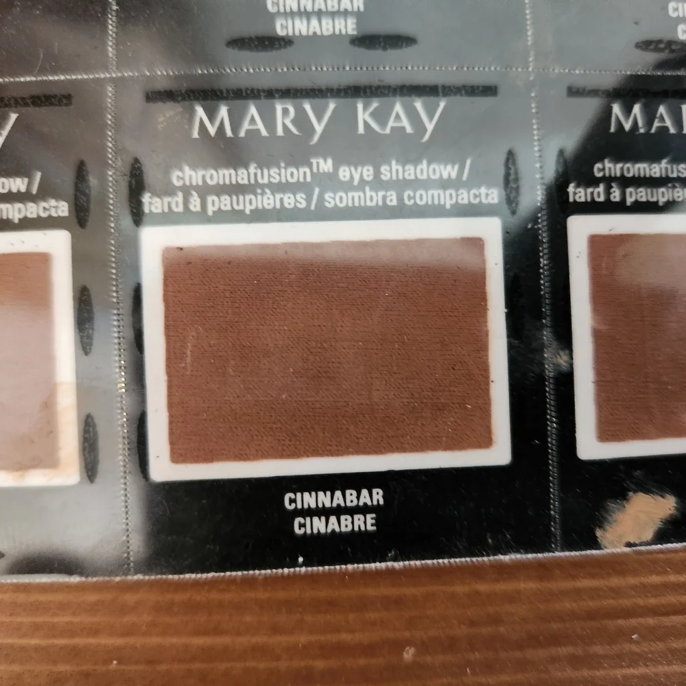 Mary Kay Eye Shadow Blush Samples Shiny Penny Golden Copper Cinnabar Travel Bag